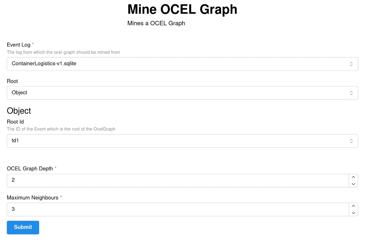OCEL Graph input example